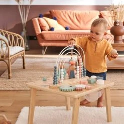 Table D'activités Arc-en-ciel En Bois FSC® Multicolore - Vertbaudet