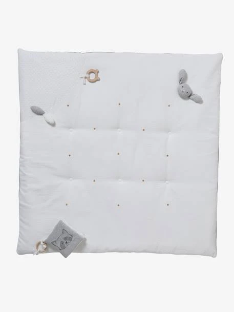 Tapis D'éveil Sans Arche, En Gaze De Coton Bio* MINI COMPAGNIE Gris - Vertbaudet