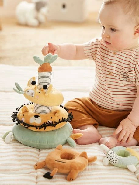 Tour Ă Empiler En Tissu TANZANIE Multicolore - Vertbaudet