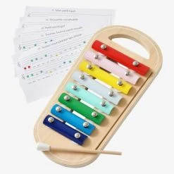 Xylophone Avec Partitions En Bois FSC® Multicolore - Vertbaudet